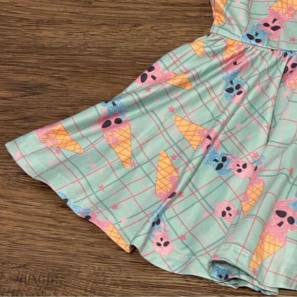 Dot Dot Smile Twirl Dress Mint Pink Blue Ice Cream Ghosts 12-24 Months - Picture 3 of 9